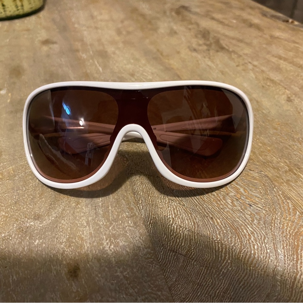 Oakley White and Brown Sunglasses